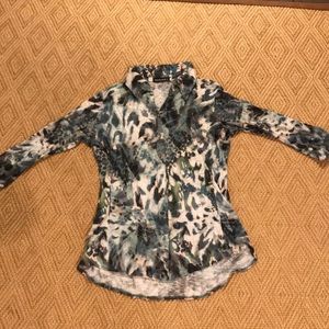 David Cline watercolor blouse